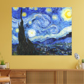 Vincent Van Gogh Sterrennacht Canvas Afdruk (Insitu (Woonkamer))