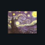 Vincent van Gogh - Sterrennacht Canvas Afdruk<br><div class="desc">Sterrennacht (1889) van Vincent van Gogh is een post-impressionisme, een schilderij van de natuur van het kunstlandschap. Een uitzicht van een stad in een vallei 's nachts met de wolken die ronddraaien, de sterren die schijnen en een prachtige gouden gele halve maan. Het werd overdag uit het geheugen geschilderd en...</div>