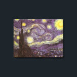 Vincent van Gogh - Sterrennacht Canvas Afdruk<br><div class="desc">Sterrennacht (1889) van Vincent van Gogh is een post-impressionisme, een schilderij van de natuur van het kunstlandschap. Een uitzicht van een stad in een vallei 's nachts met de wolken die ronddraaien, de sterren die schijnen en een prachtige gouden gele halve maan. Het werd overdag uit het geheugen geschilderd en...</div>