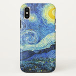 Vincent van Gogh Sterrennacht Case-Mate iPhone Case<br><div class="desc">Dit afbeelding is de olie op het schilderij "The Sterrennacht", die in 1889 werd gemaakt door de Nederlandse postimpressionist Vincent Willem van Gogh (1853-1890). Het is een nachtelijk uitzicht van het dorp Saint-Remy, zoals te zien is aan het raam in zijn kamer bij het sanitarium. Het is onze Fine Art...</div>