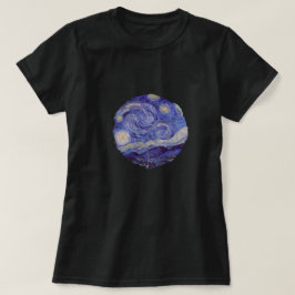 Vincent van Gogh Sterrennacht  Cirkelkunst T-shirt