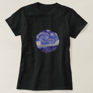 Vincent van Gogh Sterrennacht  Cirkelkunst T-shirt