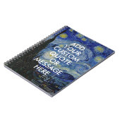 Vincent Van Gogh Sterrennacht Custom Quote Notitieboek (Linkerzijde)