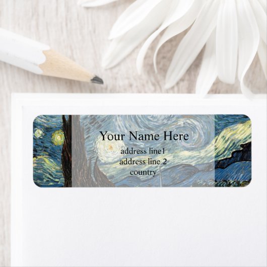 Vincent van Gogh, Sterrennacht Etiket (Insitu)