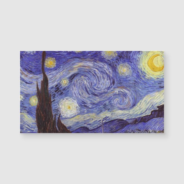 Vincent Van Gogh Sterrennacht  Fine Art (Voorkant)