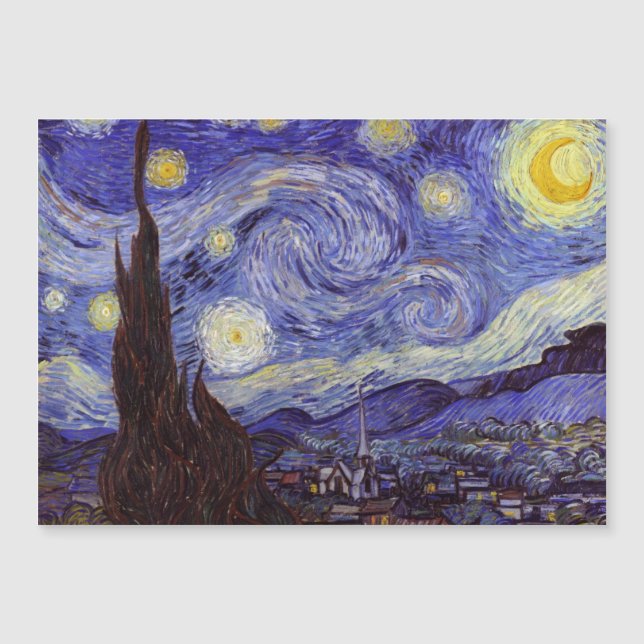 Vincent Van Gogh Sterrennacht  Fine Art (Voorkant)