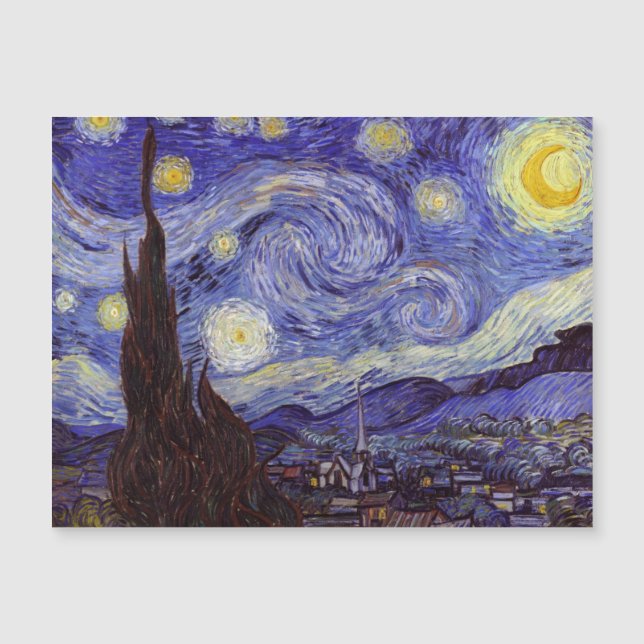 Vincent Van Gogh Sterrennacht  Fine Art (Voorkant)