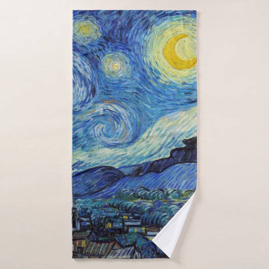 Vincent Van Gogh Sterrennacht Fine Art Badhanddoek (Badhanddoek)