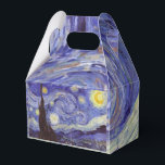 Vincent Van Gogh Sterrennacht  Fine Art Bedankdoosjes<br><div class="desc">Vincent van Gogh Sterrennacht Fine Art Painting Sterrennacht is een schilderij van de Nederlandse postpressionist Vincent van Gogh. De blauwe nachtelijke hemel is gevuld met ronddraaiende wolken, sterren en een heldere halve maan. De Sterrennacht is de enige nocturne in de reeks uitzichten uit zijn slaapkamerraam. Beweging: Post-Impressionisme. Prachtige artistieke decoratieve...</div>