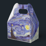 Vincent Van Gogh Sterrennacht  Fine Art Bedankdoosjes<br><div class="desc">Vincent van Gogh Sterrennacht Fine Art Painting Sterrennacht is een schilderij van de Nederlandse postpressionist Vincent van Gogh. De blauwe nachtelijke hemel is gevuld met ronddraaiende wolken, sterren en een heldere halve maan. De Sterrennacht is de enige nocturne in de reeks uitzichten uit zijn slaapkamerraam. Beweging: Post-Impressionisme. Prachtige artistieke decoratieve...</div>