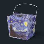 Vincent Van Gogh Sterrennacht  Fine Art Bedankdoosjes<br><div class="desc">Vincent van Gogh Sterrennacht Fine Art Painting Sterrennacht is een schilderij van de Nederlandse postpressionist Vincent van Gogh. De blauwe nachtelijke hemel is gevuld met ronddraaiende wolken, sterren en een heldere halve maan. De Sterrennacht is de enige nocturne in de reeks uitzichten uit zijn slaapkamerraam. Beweging: Post-Impressionisme. Prachtige artistieke decoratieve...</div>