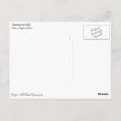 Vincent Van Gogh Sterrennacht  Fine Art Briefkaart (Achterkant)