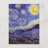 Vincent Van Gogh Sterrennacht  Fine Art Briefkaart (Voorkant)