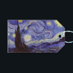 Vincent Van Gogh Sterrennacht  Fine Art Cadeaulabel<br><div class="desc">Vincent van Gogh Sterrennacht Fine Art Painting Sterrennacht is een schilderij van de Nederlandse postpressionist Vincent van Gogh. De blauwe nachtelijke hemel is gevuld met ronddraaiende wolken, sterren en een heldere halve maan. De Sterrennacht is de enige nocturne in de reeks uitzichten uit zijn slaapkamerraam. Beweging: Post-Impressionisme. Prachtige artistieke decoratieve...</div>