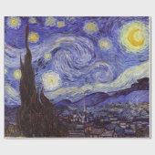 Vincent Van Gogh Sterrennacht  Fine Art Cadeaupapier (Vlak)