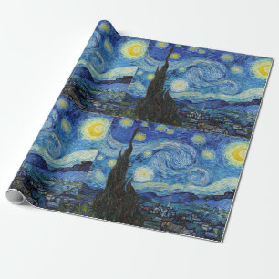 Vincent Van Gogh Sterrennacht  Fine Art Cadeaupapier