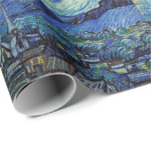 Vincent Van Gogh Sterrennacht Fine Art Cadeaupapier (Rol Hoek)