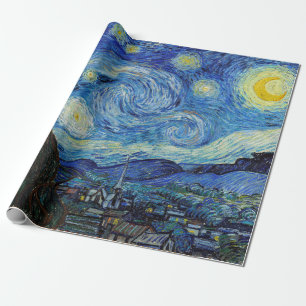 Vincent Van Gogh Sterrennacht  Fine Art Cadeaupapier