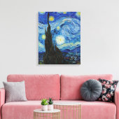 Vincent Van Gogh Sterrennacht Fine Art Canvas Afdruk (Insitu (Woonkamer))
