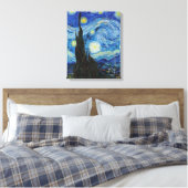 Vincent Van Gogh Sterrennacht Fine Art Canvas Afdruk (Insitu (Slaapkamer))