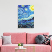 Vincent Van Gogh Sterrennacht  Fine Art Canvas Afdruk (Insitu (Woonkamer))