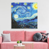 Vincent Van Gogh Sterrennacht Fine Art Canvas Afdruk (Insitu (Woonkamer))