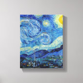 Vincent Van Gogh Sterrennacht  Fine Art Canvas Afdruk (Voorkant)