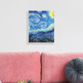 Vincent Van Gogh Sterrennacht  Fine Art Canvas Afdruk (Insitu (Woonkamer))