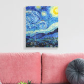 Vincent Van Gogh Sterrennacht Fine Art Canvas Afdruk (Insitu (Woonkamer))