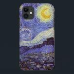 Vincent Van Gogh Sterrennacht  Fine Art Case-Mate iPhone Case<br><div class="desc">Vincent van Gogh Sterrennacht Fine Art Painting Sterrennacht is een schilderij van de Nederlandse postpressionist Vincent van Gogh. De blauwe nachtelijke hemel is gevuld met ronddraaiende wolken, sterren en een heldere halve maan. De Sterrennacht is de enige nocturne in de reeks uitzichten uit zijn slaapkamerraam. Beweging: Post-Impressionisme. Prachtige artistieke decoratieve...</div>