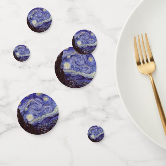 Vincent Van Gogh Sterrennacht  Fine Art Confetti (Groep)