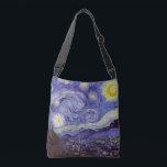 Vincent Van Gogh Sterrennacht  Fine Art Crossbody Tas<br><div class="desc">Vincent van Gogh Sterrennacht Fine Art Painting Sterrennacht is een schilderij van de Nederlandse postpressionist Vincent van Gogh. De blauwe nachtelijke hemel is gevuld met ronddraaiende wolken, sterren en een heldere halve maan. De Sterrennacht is de enige nocturne in de reeks uitzichten uit zijn slaapkamerraam. Beweging: Post-Impressionisme. Prachtige artistieke decoratieve...</div>