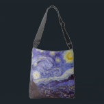 Vincent Van Gogh Sterrennacht  Fine Art Crossbody Tas<br><div class="desc">Vincent van Gogh Sterrennacht Fine Art Painting Sterrennacht is een schilderij van de Nederlandse postpressionist Vincent van Gogh. De blauwe nachtelijke hemel is gevuld met ronddraaiende wolken, sterren en een heldere halve maan. De Sterrennacht is de enige nocturne in de reeks uitzichten uit zijn slaapkamerraam. Beweging: Post-Impressionisme. Prachtige artistieke decoratieve...</div>