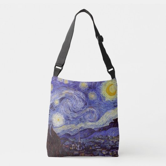 Vincent Van Gogh Sterrennacht Fine Art Crossbody Tas (Voorkant)