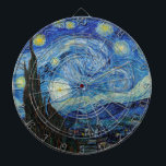 Vincent Van Gogh Sterrennacht  Fine Art Dartbord<br><div class="desc">Vincent Van Gogh Sterrennacht  Fine Art Dart Board</div>