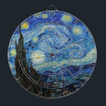 Vincent Van Gogh Sterrennacht  Fine Art Dartbord<br><div class="desc">Vincent Van Gogh Sterrennacht  Fine Art Dart Board</div>
