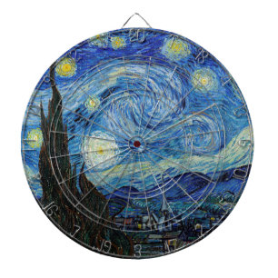 Vincent Van Gogh Sterrennacht  Fine Art Dartbord
