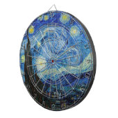 Vincent Van Gogh Sterrennacht  Fine Art Dartbord (Voorkant Rechts)