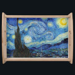 Vincent Van Gogh Sterrennacht  Fine Art Dienblad<br><div class="desc">Vincent Van Gogh Sterrennacht  Fine Art Serving Tray</div>