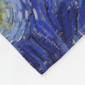 Vincent Van Gogh Sterrennacht Fine Art Fleece Deken (Hoek)