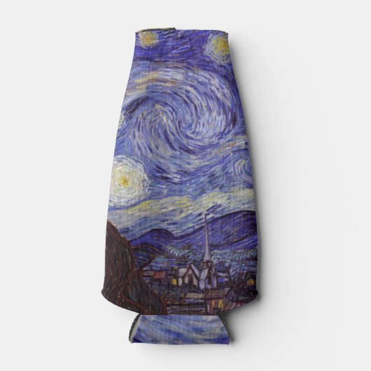 Vincent Van Gogh Sterrennacht Fine Art Flesjeskoeler (Voorkant)