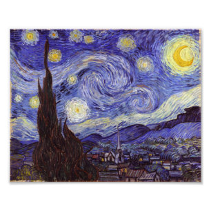 Vincent Van Gogh Sterrennacht  Fine Art Foto Afdruk