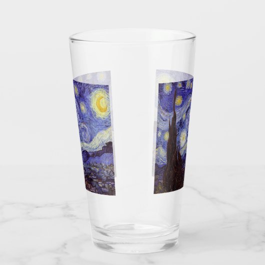 Vincent Van Gogh Sterrennacht  Fine Art Glas (Rechts)