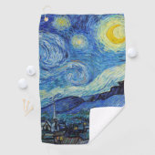 Vincent Van Gogh Sterrennacht  Fine Art Golfhanddoek (Insitu)