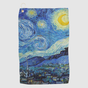 Vincent Van Gogh Sterrennacht Fine Art Golfhanddoek