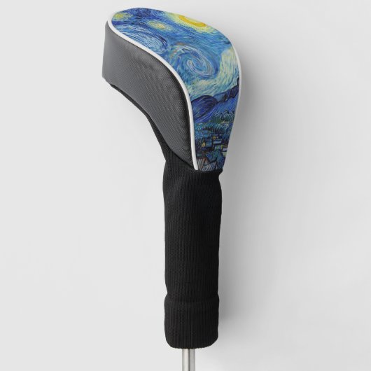 Vincent Van Gogh Sterrennacht  Fine Art Golfheadcover (Schuin)