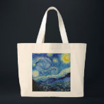 Vincent Van Gogh Sterrennacht  Fine Art Grote Tote Bag<br><div class="desc">Vincent Van Gogh Sterrennacht  Fine Art Canvas tas</div>