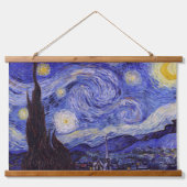 Vincent Van Gogh Sterrennacht  Fine Art Hangend Wandkleed (Voorkant)