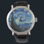 Vincent Van Gogh Sterrennacht  Fine Art Horloge<br><div class="desc">Vincent Van Gogh Sterrennacht  Fine Art Watch</div>