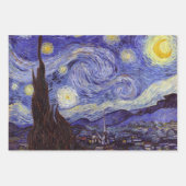 Vincent Van Gogh Sterrennacht  Fine Art Inpakpapier Vel (Voorkant 2)